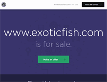 Tablet Screenshot of exoticfish.com